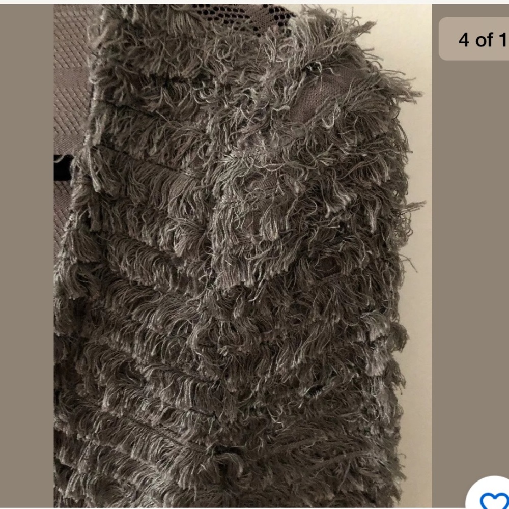 Micro Giovannini Fringed Jacket Sz IT 40 - Picture 4 of 8